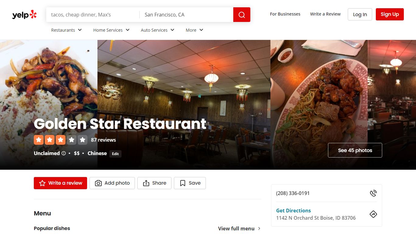 Golden Star Restaurant - Boise, ID - yelp.com